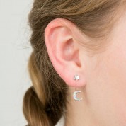 Moon & Stars stud earrings